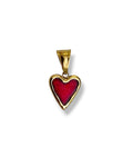 Ciondolo Cuore Rosso Gold