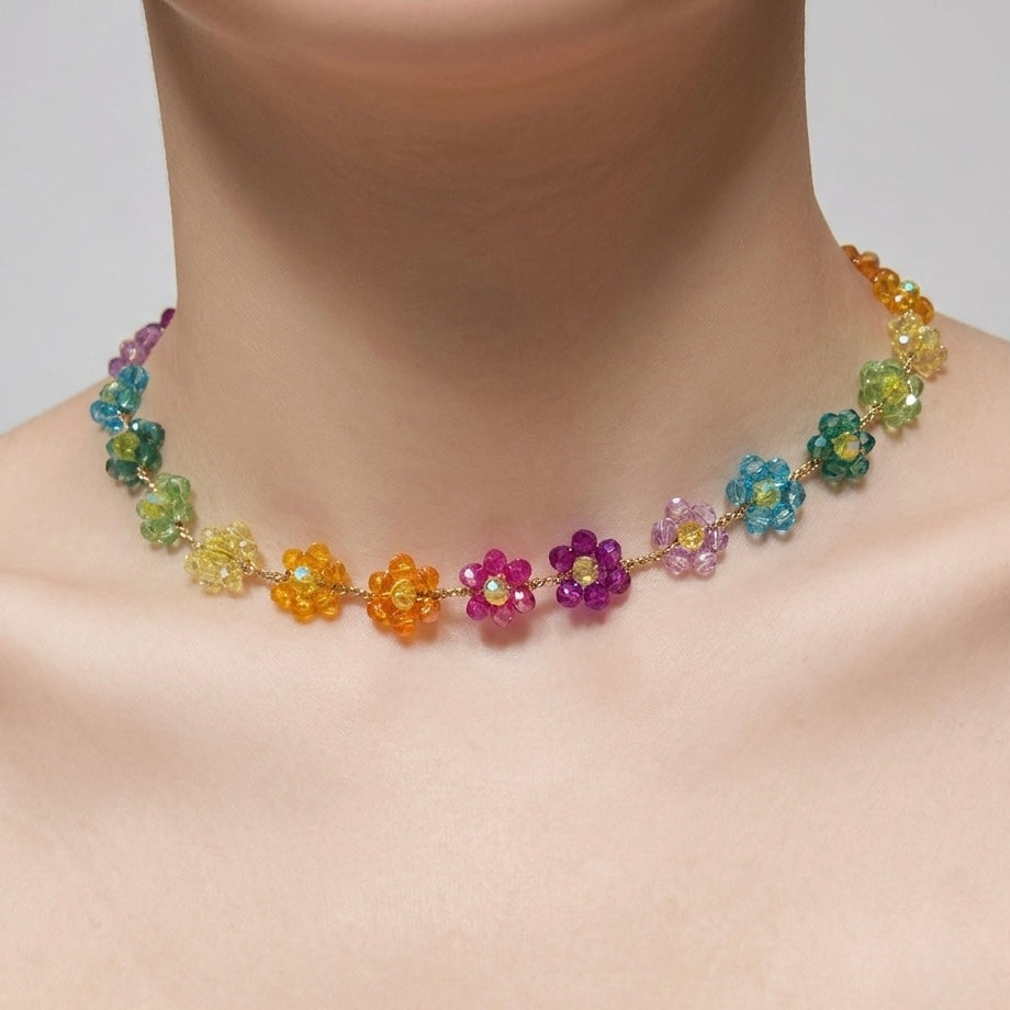 Collana "Cristalli di fiori"